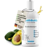 healthBuddy Tiershampoo Premium Hundeshampoo mit natürlichem Avocadoöl, 500 ml, (Packung, – Made in Germany – Entfernt unangenehme Gerüche), Für empfindliche Haut und Fell, Rückfettend, gegen Juckreiz und Flöhe