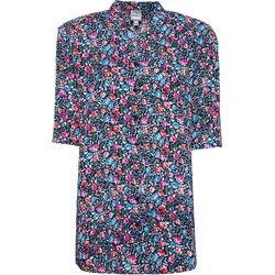 Viskose-Bluse, Druck marine, 38