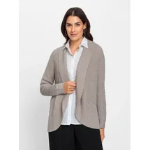 Inspirationen WITT WEIDEN Strickjacke in taupe-meliert | Gr.: 40