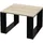 ML-Design Couchtisch Schwarz Eiche 65 x 40 cm