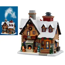 Lemax 05698 - THICKET FALLS CABIN (SMOKING) , Weihnachtsdorf - NEU