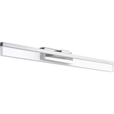 Eglo LED Wandlampe Palmital, Spiegelleuchte, Wandleuchte aus Aluminium, Metall und Kunststoff, Badezimmer Lampe in Chrom, LED Feuchtraumleuchte warmweiß, IP44