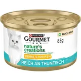Purina Gourmet Nature's Creation Katzennassfutter in Gelee Thunfisch 12 x 85 g