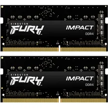 Kingston FURY Impact 16 (2 x 8 GB) Kit DDR4 PC4-25600 CL20 Schwarz