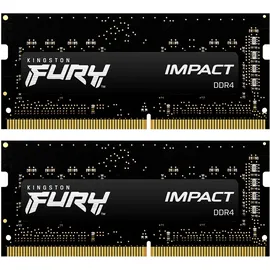 Kingston FURY Impact 16 (2 x 8 GB) Kit DDR4 PC4-25600 CL20 Schwarz