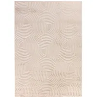 KADIMA DESIGN Teppich Beige, Textil, Abstrakt, Rechteckig, 170x120 cm, – Böden, Teppiche