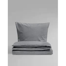 BIERBAUM Chic Uni unifarben grau 240 x 220 cm + 2 x 40 x 80 cm
