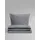 BIERBAUM Chic Uni unifarben grau 240 x 220 cm + 2 x 40 x 80 cm