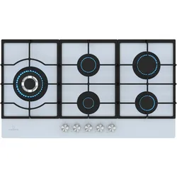 Ignito Chef Edition Gaskochfeld   5 Brenner   elektr. Zündung   Wok   für Flüssig- oder Erdgas
