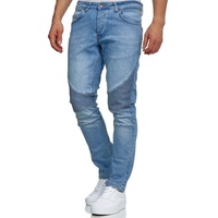 Tazzio Slim-fit-Jeans 16517 in cooler Biker-Optik blau W38