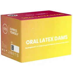 Latex Oral Dams – naturfarben, geruchsneutral (100 Tücher)