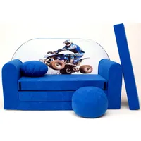 Welox Kindersofa Spielsofa Minicouch aus Schaum Kindersessel Kissen Matratze Farbwahl (C26)