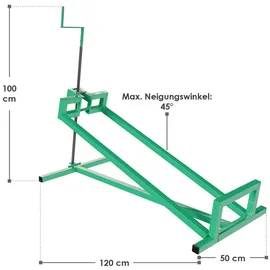 Juskys Rasentraktorheber bis 400 kg - Grün