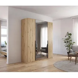 rauch Kleiderschrank »Skyla« - 181x54x210cm - braun - Holz / Holz