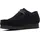 CLARKS Herren. 26172820 Wallabeeevo Leder-Slipper schwarz (43), Wohnung, Schnürsenkel, Lässig