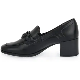 Jana Damen Trotteur mit Blockabsatz Vegan, Schwarz 39 EU