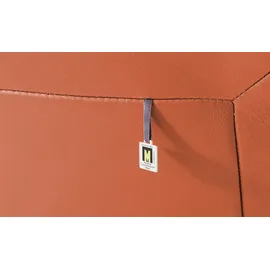 KOINOR Liege Jonas Leder 70 x 95 x 175 cm Orange elektrisch mit Kissen