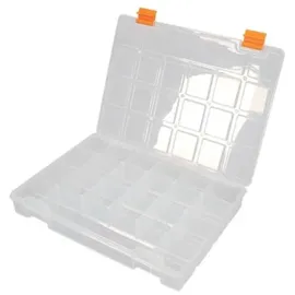 Perel Sortimentskasten, 21 feste Fächer, stapelbar, 276 x 203 x 42 mm, - 2,3 l