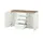 Sconto Kommode 140 x 88 x 40 cm Weiß