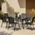 casa.pro Aradeo Set 7-tlg. Schwarz
