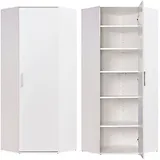 Procontour Mehrzweckschrank PROCONTOUR "Eckschrank Clara BESTSELLER", weiß, B:64cm H:167cm T:64cm, Schränke, Mehrzweckschrank, Höhe 167cm, mit variabel verstellbaren Einlegeböden