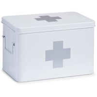 Zeller Medizin-Box, weiß 18119 , Material: Metall, 32 x 19,5 x 20 cm