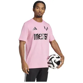 adidas Messi Name and Number Graphic T-Shirt Easy Pink M
