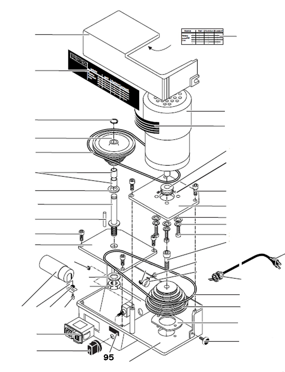 PROXXON 24304-95 Aufkleber Drehrichtung für PF400 / FF400