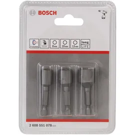 Bosch Steckschlüssel-Pack 3-tlg. 8-10-13 mm 50 mm
