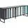 Kare Sideboard Concertina 186 x 74 cm Schwarz