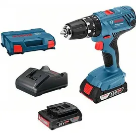 Bosch GSB 18V-21 Professional inkl. 2 x 2 Ah + L-Boxx 06019H1107