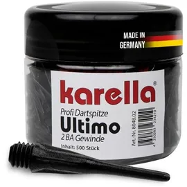 KARELLA Dartspitzen Ultimo Ersatzspitzen 500 Stück Schwarz