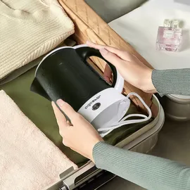 Aigostar Cooltravel 30JQL Kompakter Reisewasserkocher 0,6L - Schwarz - Schwarz
