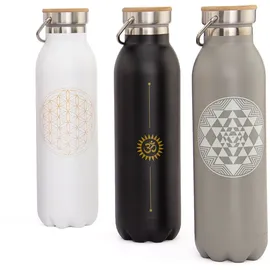 Bodhi Isolier-Trinkflasche 600 ml, Edelstahl Yantra, matt-grau 1 St