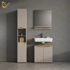 livinity Waschbeckenunterschrank Timavo, 60 x 57.5 cm mit 2 Türen,