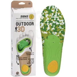 SIDAS 3D Outdoor Einlegesohle 44-45 Braun/Grün