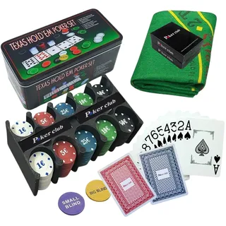 Poker Set für Pokerspiel. Robustes Kartenspiel und Pokerkoffer. Werde der Meister des Zufalls mit diesem Luxus Poker Set. Eleganz in jedem Blatt und Kontrolle bei jedem Einsatz.