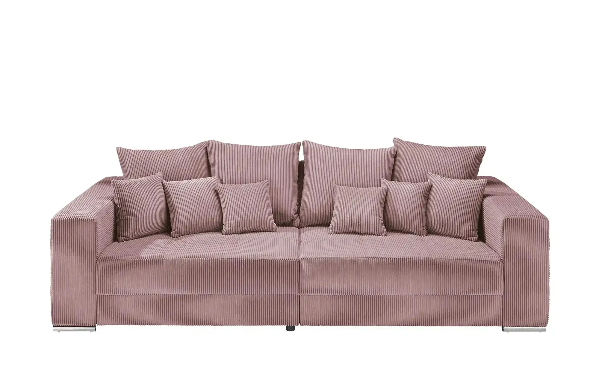 Primo Bigsofa aus Cordstoff Ricardo ¦ rosa/pink ¦ Maße (cm): B: 262 H: 85 T: 111.0