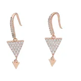 Smart Jewel Paar Ohrhaken SMART JEWEL "mit weißen Zirkoniasteinen, rosé vergoldet, Silber 925", rosa (rosé vergoldet), Ohrringe, Damen, Silber 925 (Sterlingsilber)