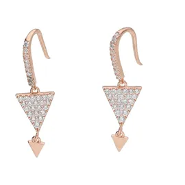 Smart Jewel Paar Ohrhaken SMART JEWEL "mit weißen Zirkoniasteinen, rosé vergoldet, Silber 925", rosa (rosé vergoldet), Ohrringe, Damen, Silber 925 (Sterlingsilber)