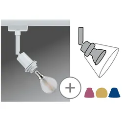 Paulmann URail Schienenspot DecoSystems Basic Einzelspot E14  max. 20W  dimmbar 230V Weiß 96970