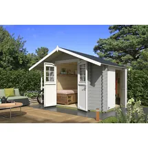 Nordic Holz Gartenhaus Vilano 1 3,53 x 2,40 m Grau
