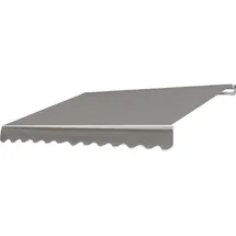 MCW Alu-Markise H790, Gelenkarmmarkise Sonnenschutz 4x3m Polyester, grau-braun