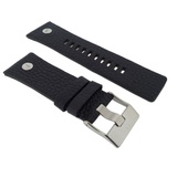 Diesel Uhrenarmband 28 mm Leder Schwarz Uhrband DZ-7313 / LB-DZ7313