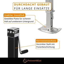 PRO PLUS Ausdrehstützen 63,5-112 cm klappbar 3500 kg