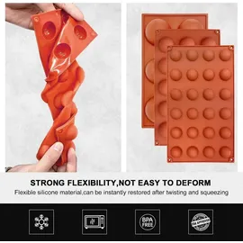 luxuskollektion 3er Set Dome Mousse Backform