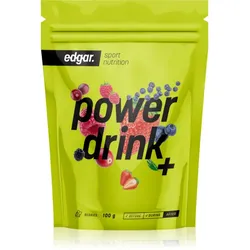 Edgar Power Drink + Förderung der sportlichen Leistung mit Koffein Geschmack Berries 100 g