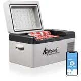Alpicool C20 20L Kompressor Kühlbox 12v Mini Kühlschrank Klein Elektrische Camping-Gefrierbox Tragbare für Auto, Lkw, Boot, RV und Steckdose, -20°C-20°C, mit USB Anschluss