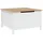 vidaXL Couchtisch Weiß/Honigbraun Kiefer 79,5 x 79,5 x 49 cm