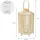 ECD Germany Laterne H75 cm Bambus Beige